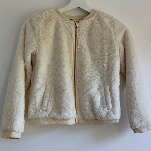 Girls luxurious teddy bear jacket size 8-10 - Picture 3 of 3